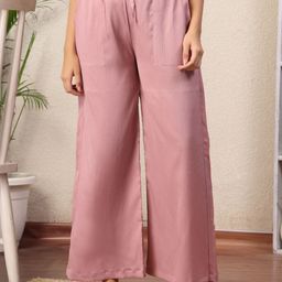 NEUDIS Wide Leg Lounge Pants With Side Pocket-image-75