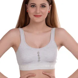 Samvar White Cotton Non-Wired Non Padded Minimizer Bra-picture-11
