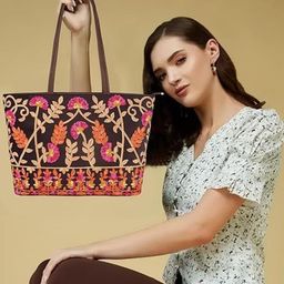 EVEDA Women Floral Printed Structured Shoulder Bag-5
