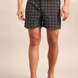 JOVEN Pack Of 2 Checked Pure Cotton Boxers JB2C031-image-14