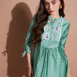 all about you Mandarin Collar Studded Longline Top-image-29