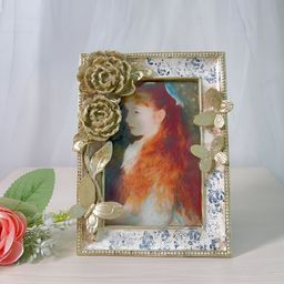 Art Street Grey & Gold-Toned 1 Pieces Plastic Table Photo Frames-40
