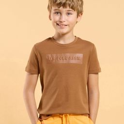 U.S. Polo Assn. Kids Boys Typography Printed Round Neck Cotton T-shirt-image-58