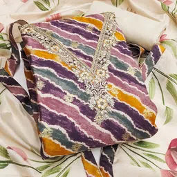 SHADOW & SAINING Printed Semi-Stitched Dress Material-image-38
