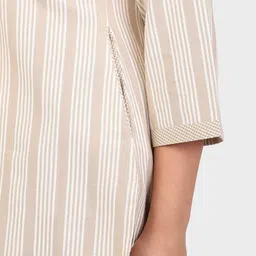 HUE & HIDE Striped & Checked Cotton Top With Trousers Co-Ords image 3