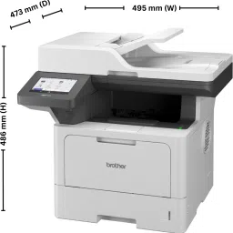 brother MFC-L5915DW Multi-function WiFi Monochrome Laser Printer for Print/Scan/Copy with Auto Duplex Feature, 5-Inch Touch Screen Display, 50 PPM, Dual Scanning, 70 Pages ADF, Free Installation & with Up to 11000 Pages of Black Ink Toner in the box image 4