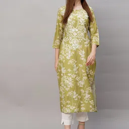Anni Designer Women Floral Embroidered Chikankari Kurta-picture-26