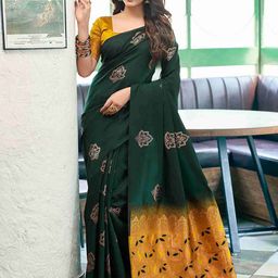 Anjaneya Sarees Woven Design Zari Banarasi Saree-image-70