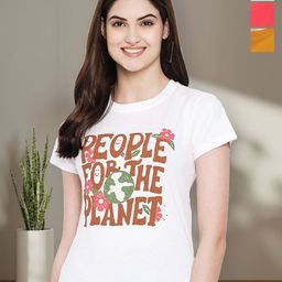 Tromko Women Typography 3 Printed Applique T-shirt-image-67