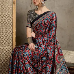 all about you Floral Printed Pure Crepe Saree-picture-6