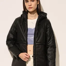ONLY Women Solid Hooded Neck Puffer Jacket-image-28