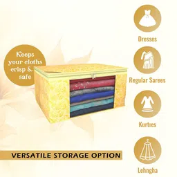 Kuber Industries Yellow Set of 6 Regular Drawer Organiser Organisers image 5