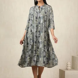 Soch Floral Print A-Line Midi Dress-image-13