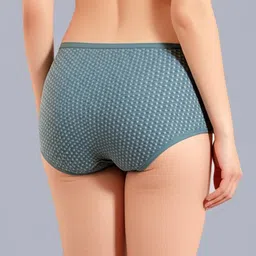 Eden Pack Of 3 Assorted Pure Cotton Mid-Rise Hipster Briefs EDENOECOMBO1003_XXL image 5