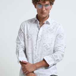MARTIN SMITH Men Comfort Printed Casual Shirt-image-90