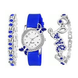 THE SHOPOHOLIC Girls Analogue Watch & Bracelet Gift Set-image-53