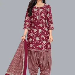 shree jeenmata collection Printed Pure Cotton Unstitched Dress Material-image-81