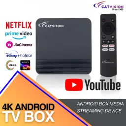 Catvision Android TV Box | 2GB/16GB | Dual Band Wi-Fi | 4K HDR | Infrared Remote | Media Streaming Device-10