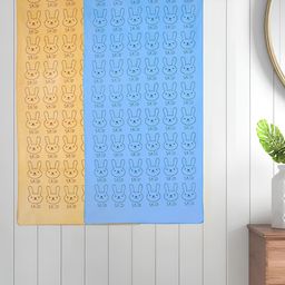 Myntra Elegant Homes Yellow & Blue 2 Printed Cotton 300 GSM Bath Towel-image-35