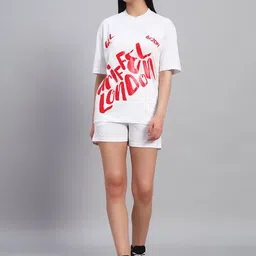 GRIFFEL Printed Oversized Pure Cotton Co-Ords-image-17