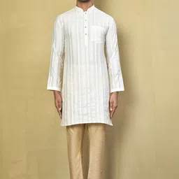 Arihant Rai Sinha Men Regular Pure Cotton Kurta with Pyjamas-image-87