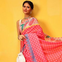 Silk Land Digital Printed Soft Mul Cotton Ready to Wear Saree-image-67