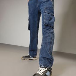Banana Club Men Blue Sapphire Baggy Denim Jeans-image-73
