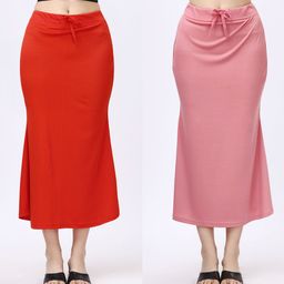 SATPURUSH Pack Of 2 Cotton Mermaid Fit Saree Shapewears-image-98