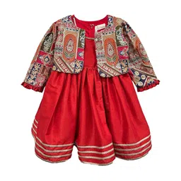 Alyaansh Couture Girls Fit & Flare Dress-picture-21