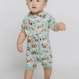 THE PLUSH CLUB Kids Puppy Printed Bibs-16