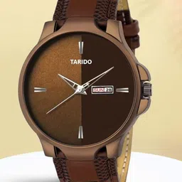 TARIDO Men Embellished Dial & Leather Straps Analogue Watch-52