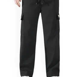 THIRD QUADRANT Men Original Relaxed Fit Mid-Rise Cargos Trousers-image-83