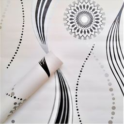INDIAN ROYALS White & BlackPrinted Durable Self-Adhesive Wall Sticker-image-85
