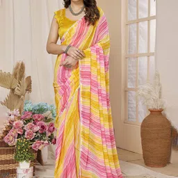 KALINI Multi Printed Poly Georgette Sarees-picture-27
