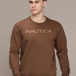 Nautica Men Typography Printed Pullover-picture-20