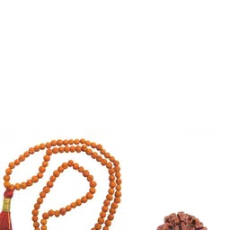 Divine souvenirs Unisex Set Of 2 Rudraksh Beaded Statement Chains-1