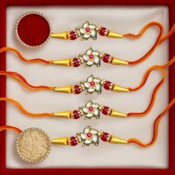 Designer Kundan Pearl Chawal Roli Pack Set-31