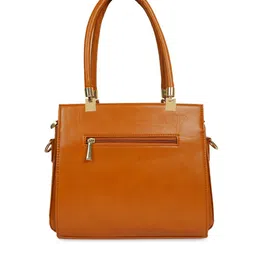 Bellissa Tan PU Structured Shoulder Bag image 3