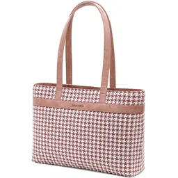 Berrylush Checked Structured Handheld Bag image 3