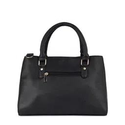 Lapis O Lupo Black Floral Printed Structured Handheld Bag image 3