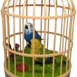 Voice-Activated Induction Birds cage Toy, Talking Chirping Fluttering Birds-18