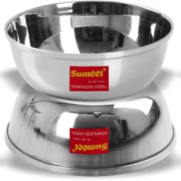 Stainless Steel Serving Bowl Stainless Steel Heavy Gauge Bowl / Wati set with Mirror Finish 12cm Dia (350 Ml) - Set of 6pc-14