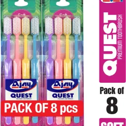 Quest Offer Pack of 8 Pcs (Soft) Soft Toothbrush-13