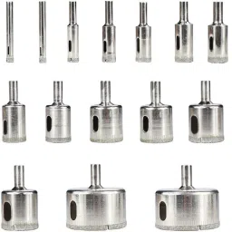 15Pcs Diamond Coated Drill Bits 6-50mm For Tile Marble Glass Ceramic Hole Saw Drill Diamond Core Bit Glass Hole Saw-15