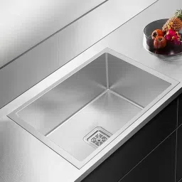 24x18x10 Inch Handmade Kitchen Sink | Heavy-Duty 304 Grade Stainless Steel |Kitchen Sink With Sink West Coupling, Sink West Pipe & Fruit Basket/Strainer Vessel Sink-image-26