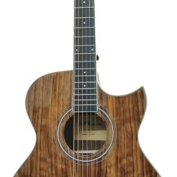 FL-35H Solid-Top Electric Guitar Shape Head (Walnutwood) Glossy 40 Inches Acoustic Guitar Walnut Walnut-picture-13