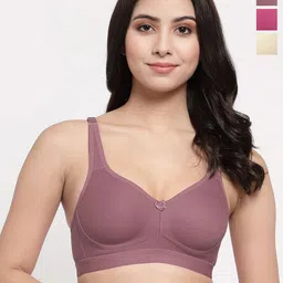 College Girl Pack Of 3 Full Coverage Lightly Padded Minimizer Bra-picture-17