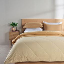 DDecor Yellow 4 Piece Double King Geometric Cotton Bedding Set-image-95
