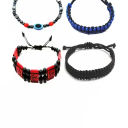 Dynamic Retail Global Unisex 4 Pieces Beaded Wraparound Bracelets-image-94