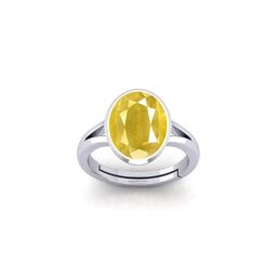 Barmunda gems Yellow Silver-Plated Ring-image-10